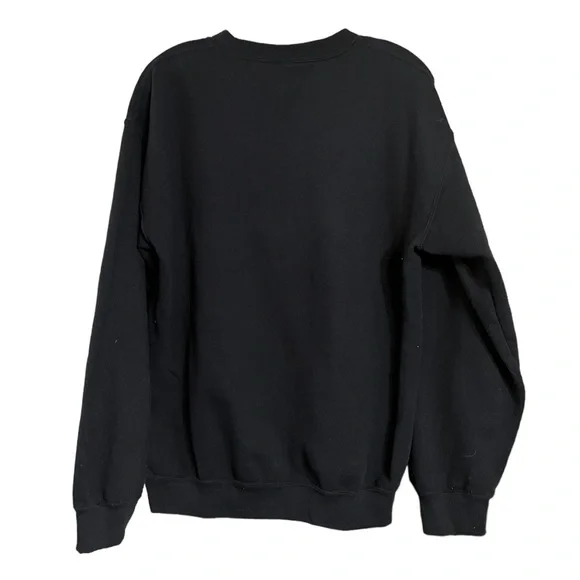 TLC Black Gildan Heavy Blend Crew Neck Sweatshirt Sz M GUC - Picture 3 of 11